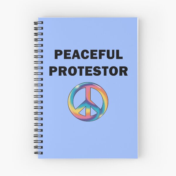 Item preview, PEACEFUL PROTESTOR with PEACE SIGN designed and sold by Greenbaby.