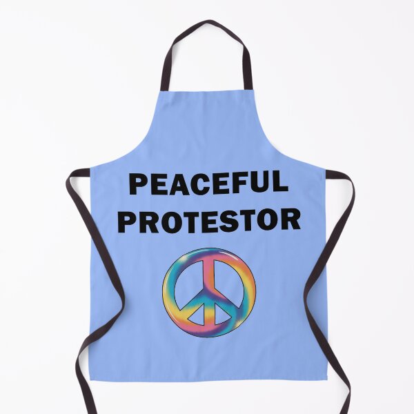 Item preview, PEACEFUL PROTESTOR with PEACE SIGN designed and sold by Greenbaby.