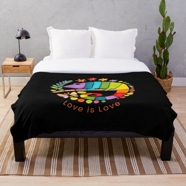 Item preview, Love is Love Rainbow Pride Chameleon designed and sold by MakersFolly.