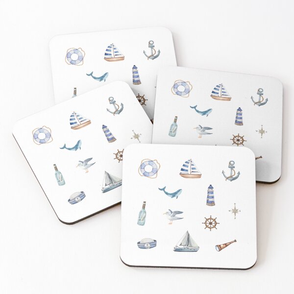 Item preview, Watercolor Nautical Elements  designed and sold by silviaol.