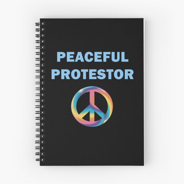 Item preview, PEACEFUL PROTESTOR with PEACE SIGN designed and sold by Greenbaby.
