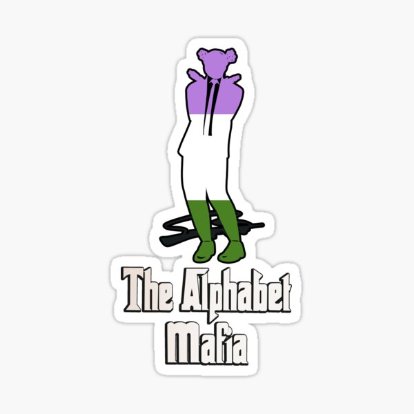 Artikel-Vorschau von Genderqueer Pride Flag Alphabet Mafia Charakter, designt und verkauft von Kentish Floridian.