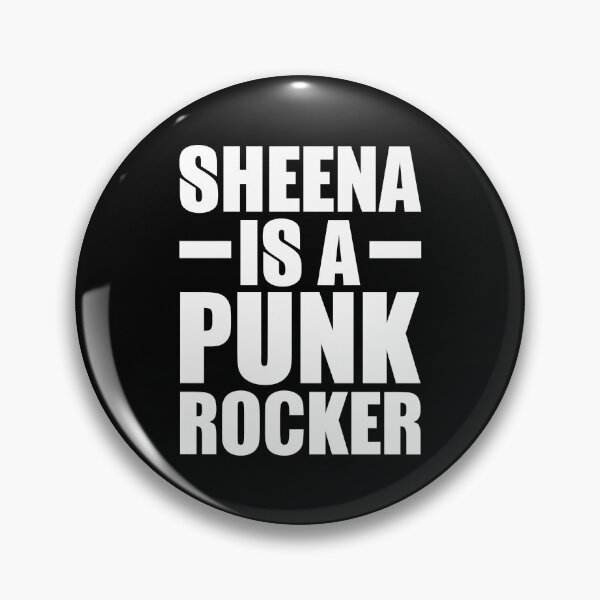 Item preview, Sheena Is a Punk Rocker – bold black punk lettering (White) designed and sold by didijuca.