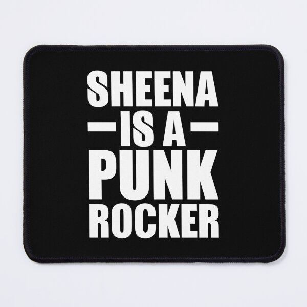 Item preview, Sheena Is a Punk Rocker – bold black punk lettering (White) designed and sold by didijuca.