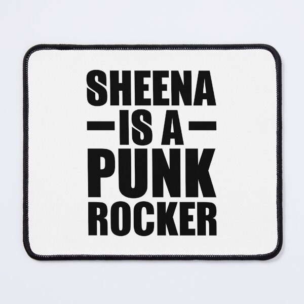 Item preview, Sheena Is a Punk Rocker – bold black punk lettering (Black) designed and sold by didijuca.