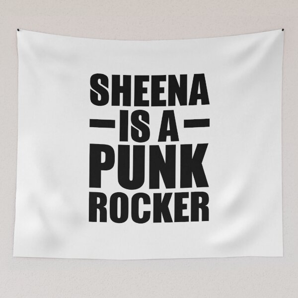 Item preview, Sheena Is a Punk Rocker – bold black punk lettering (Black) designed and sold by didijuca.