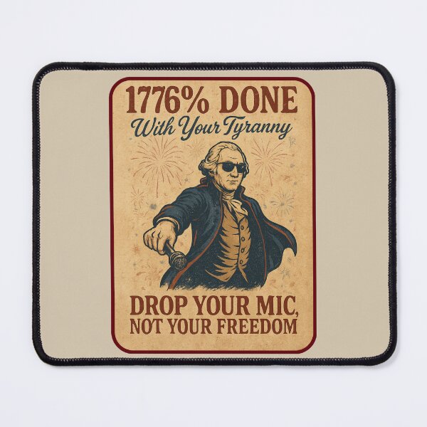 Item preview, Done with Tyranny: Washington Mic Drop designed and sold by IndieQuill .
