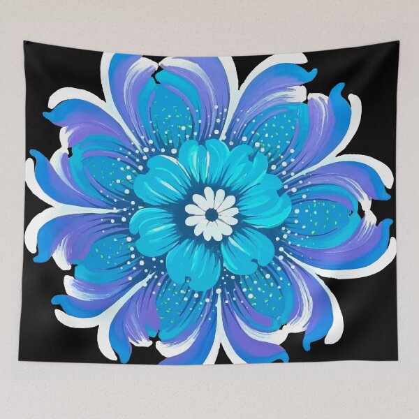 Item preview, Blue flower designed and sold by MALVA UA.