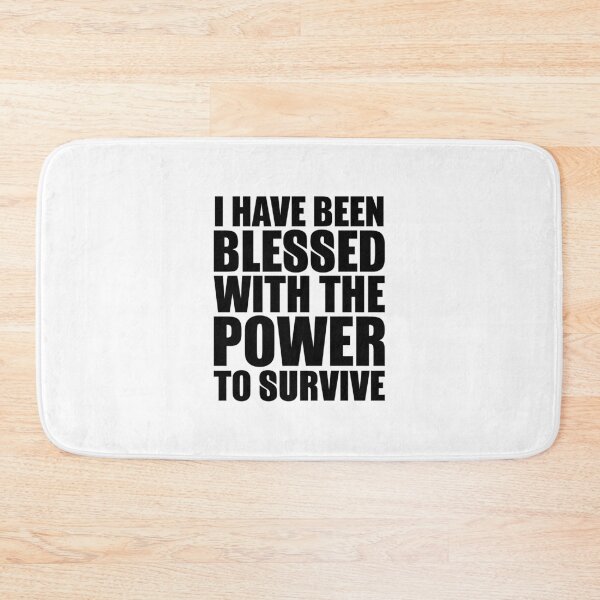Item preview, The Power to Survive – bold hopeful punk lettering (Black) designed and sold by didijuca.
