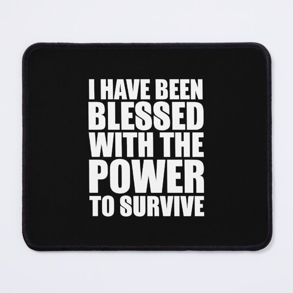 Item preview, The Power to Survive – bold hopeful punk lettering (White) designed and sold by didijuca.