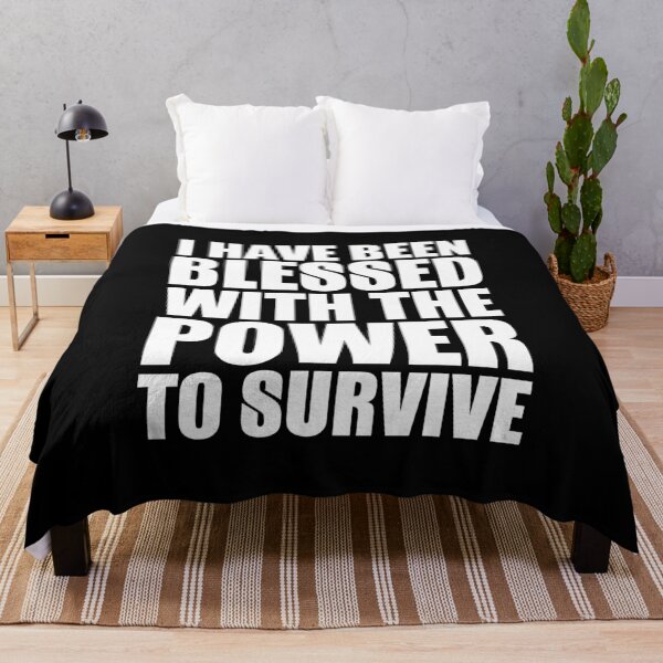 Item preview, The Power to Survive – bold hopeful punk lettering (White) designed and sold by didijuca.