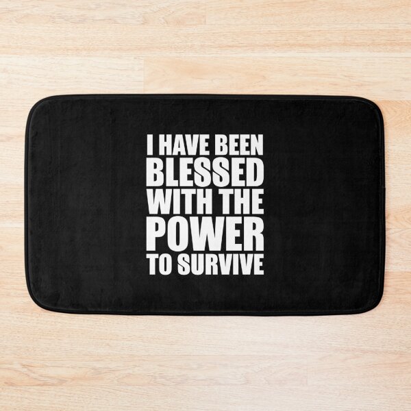 Item preview, The Power to Survive – bold hopeful punk lettering (White) designed and sold by didijuca.