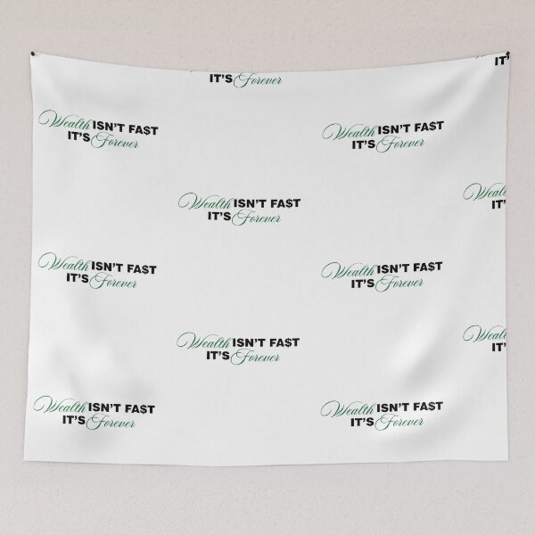 Item preview, Wealth Isn’t Fast, It’s Forever | Timeless Money Mindset Quote designed and sold by Gracie_Designs.