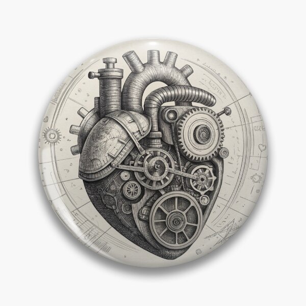 Item preview, Robotic biomechanical heart with intricate pipes designed and sold by elkuni.