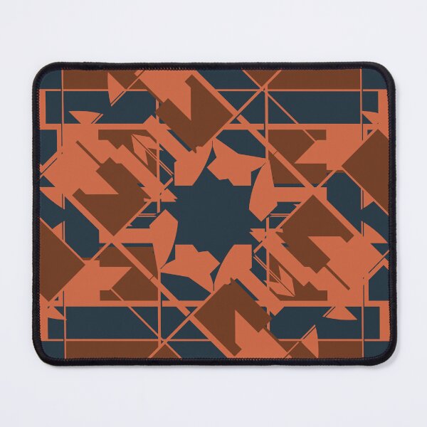 Item preview, Rust Brown Navy Floral Lattice Pattern designed and sold by ElasticPixels.