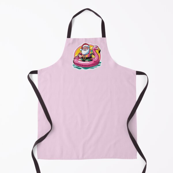 Item preview, Santa Hawaiian Shirt on a Flamingo Floaty designed and sold by LewpyG.