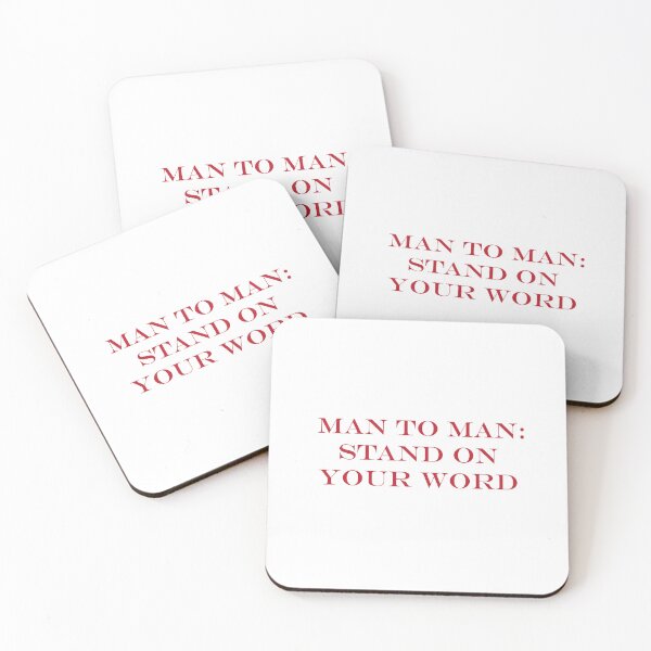 Item preview, Man to Man: Stand On Your Word | Integrity & Accountability Quote designed and sold by Gracie_Designs.