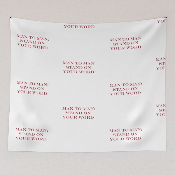 Item preview, Man to Man: Stand On Your Word | Integrity & Accountability Quote designed and sold by Gracie_Designs.