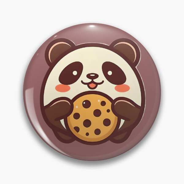 Item preview, panda and cookies designed and sold by SanchillShop.