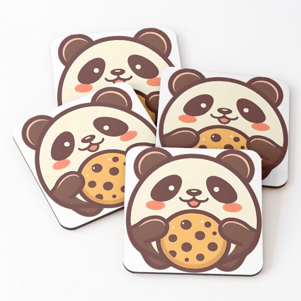 Item preview, panda and cookies designed and sold by SanchillShop.