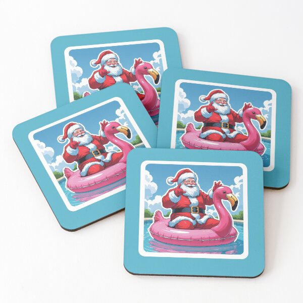 Item preview, Santa Suit in Flamingo Float designed and sold by LewpyG.