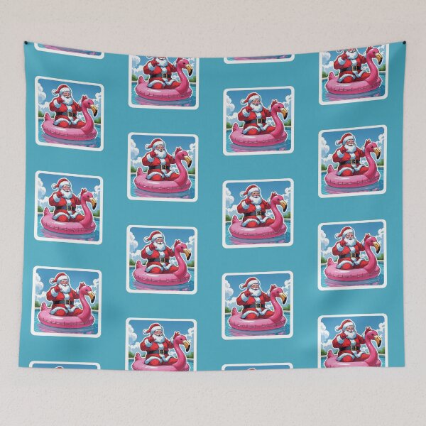 Item preview, Santa Suit in Flamingo Float designed and sold by LewpyG.