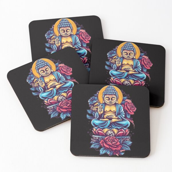 Item preview, Day of the Dead meets Buddha, No Mames designed and sold by VerdeVowPress.