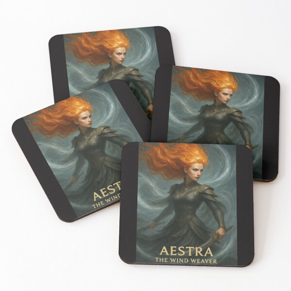 Item preview, Aestra – The Wind Weaver | Elemental Warrior Fantasy Art designed and sold by KMChronicles.