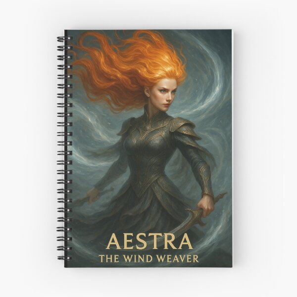 Item preview, Aestra – La Tejedora del Viento | Arte Fantástico de Guerrero Elemental designed and sold by KMChronicles.