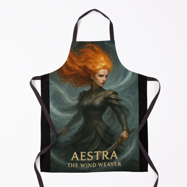 Item preview, Aestra – The Wind Weaver | Elemental Warrior Fantasy Art designed and sold by KMChronicles.