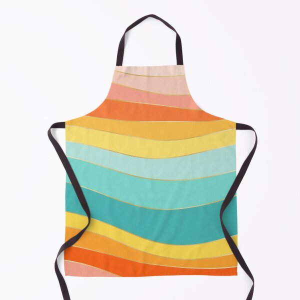 Item preview, Minimalist Retro Summer Beach Waves - Modern Colourful Abstract Art designed and sold by DaisyHouse.