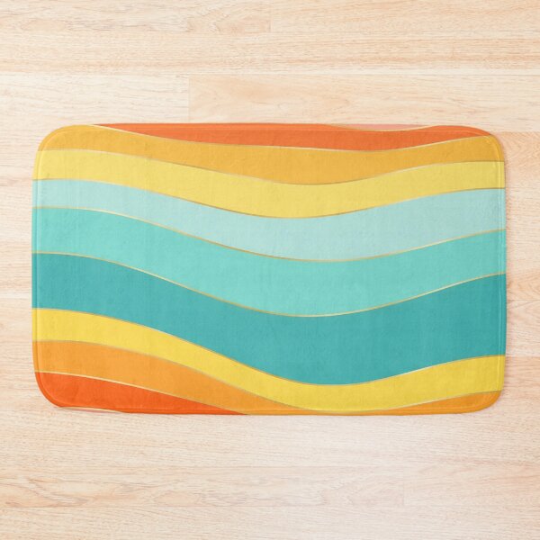 Item preview, Minimalist Retro Summer Beach Waves - Modern Colourful Abstract Art designed and sold by DaisyHouse.
