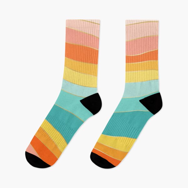 Item preview, Minimalist Retro Summer Beach Waves - Modern Colourful Abstract Art designed and sold by DaisyHouse.