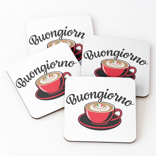Item preview, Buongiorno Italian Cappuccino with Italian Flag Heart designed and sold by Freshinkshop.