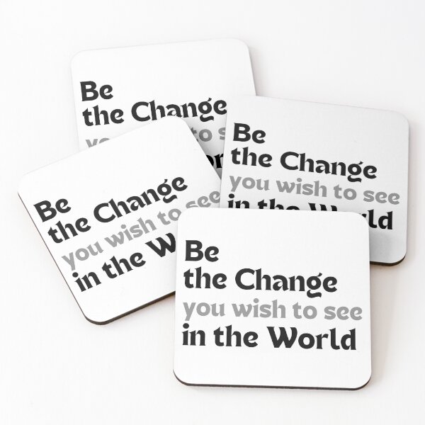 Item preview, Be the Change You Wish to See in the World – Social Impact Quote designed and sold by MakeMyDaze.