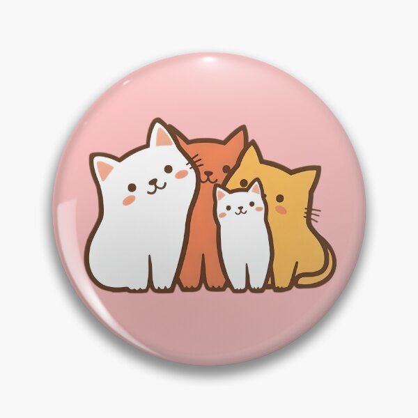 Item preview, cat family designed and sold by SanchillShop.