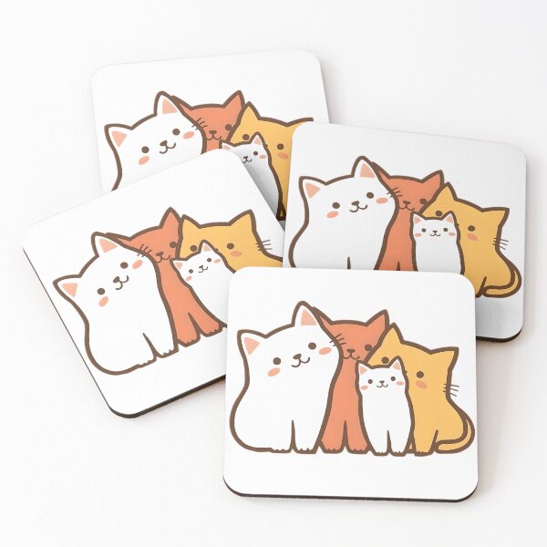 Item preview, cat family designed and sold by SanchillShop.