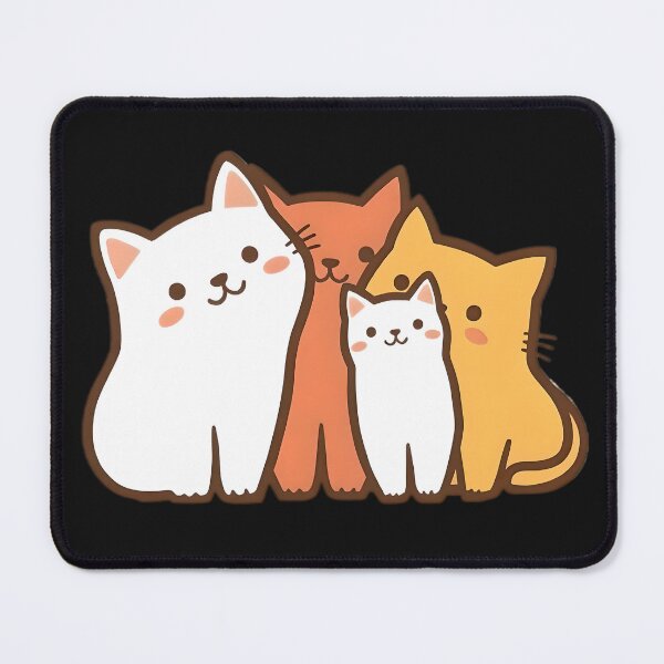 Item preview, cat family designed and sold by SanchillShop.