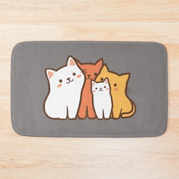 Item preview, cat family designed and sold by SanchillShop.