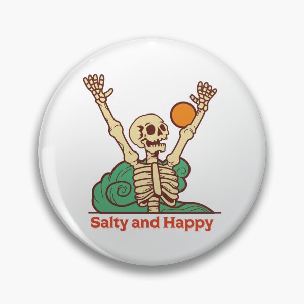 Item preview, Salty and Happy Skeleton designed and sold by Tragic City.