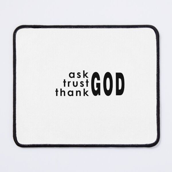 Item preview, Ask Trust Thank God | Minimal Christian Faith Quote Design designed and sold by Gracie_Designs.