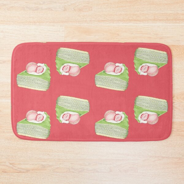 Item preview, Strawberry Lemon Matcha Torte - Traditional Illustrated Drawing designed and sold by SChristineBrink.