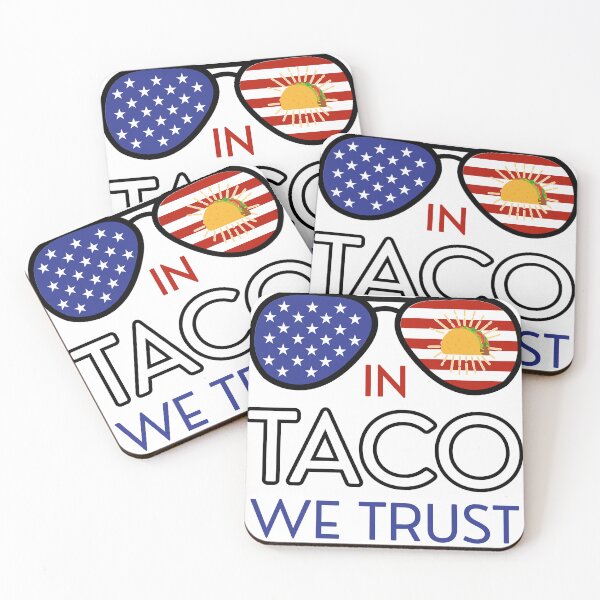 Item preview, In TACO We Trust - Fourth of July Logo designed and sold by pounceswithwolves.