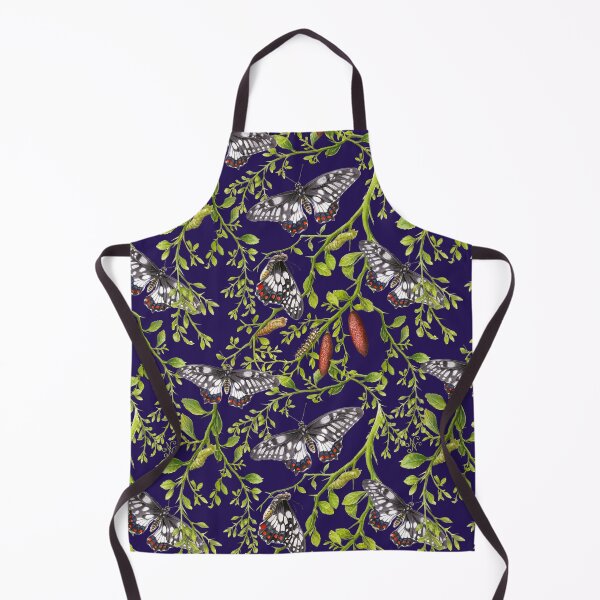 Item preview, Dainty Swallowtail and Native Lime pattern on Navy Blue designed and sold by Nadya Neklioudova.