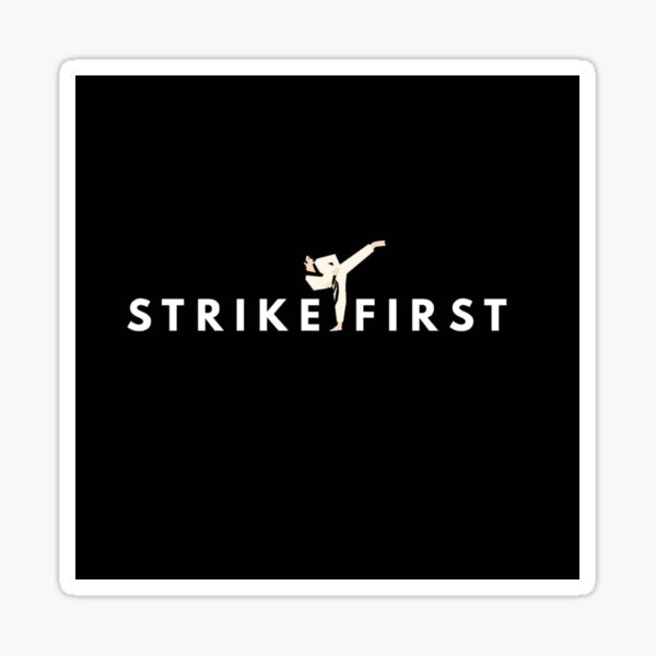 Aperçu de l'œuvre Frappez d'abord Cobra Kai créée et vendue par Shad-Does-Art.