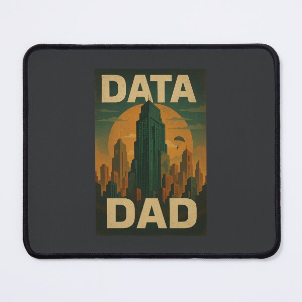 Item preview, Data Dad – Binary City Skyline Tech Art designed and sold by Reybuilds Co..