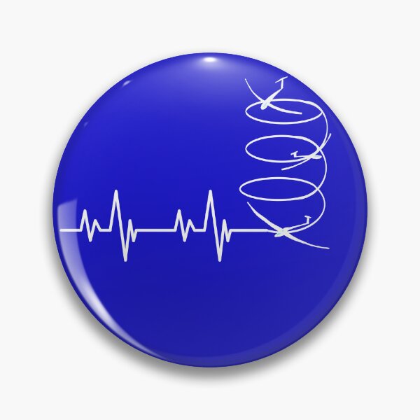 Item preview, Funny glider heartbeat line thermals circling passion for gliding   designed and sold by Artstastic.
