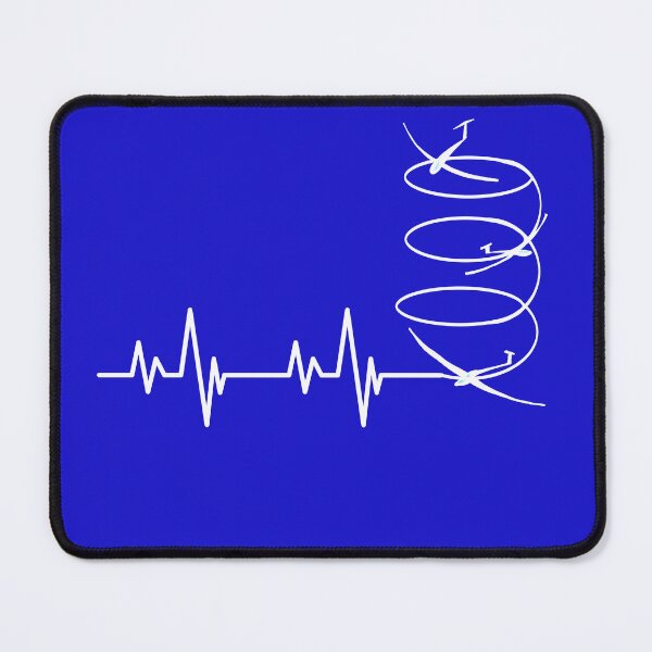 Item preview, Funny glider heartbeat line thermals circling passion for gliding   designed and sold by Artstastic.
