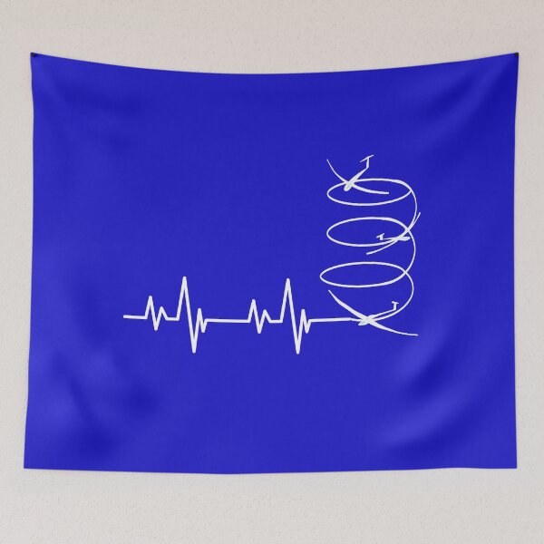 Item preview, Funny glider heartbeat line thermals circling passion for gliding   designed and sold by Artstastic.