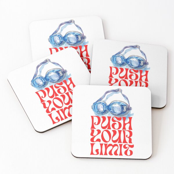 Item preview, Push Your Swim Limit Goggles & Motivation designed and sold by LaneLineThreads.